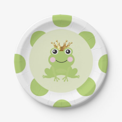 Storybook Fairy Tale Frog Prince Baby Shower Paper Plates