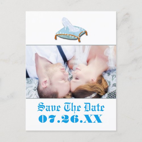 Storybook Fairy tale Wedding Photo Save the Date Announcement Postcard