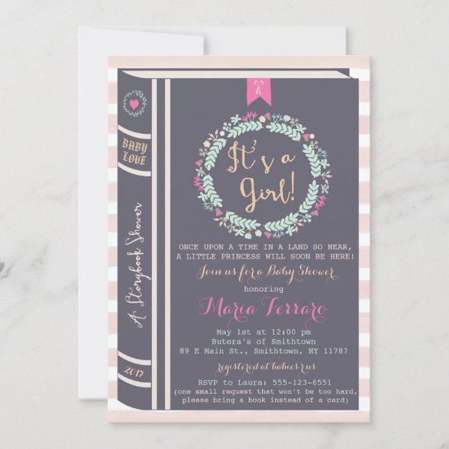 Storybook Fairytale Baby Shower Invitation (Front)