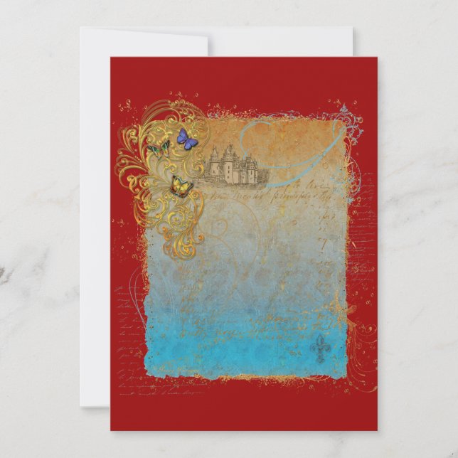 Storybook Fairytale Castle Invitation Cards (Front)