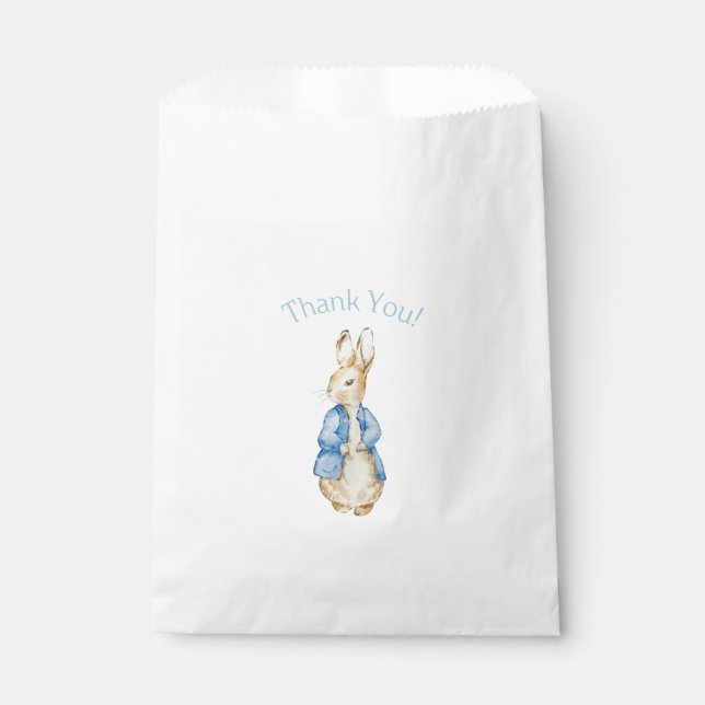 Storybook Garden Rabbit Inspired Baby Shower  Favor Bag (Front)