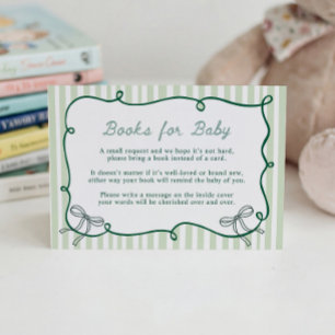 Storybook Green Books for Baby Cards