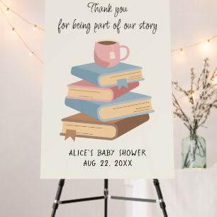 Storybook Library Welcome Book Baby Shower  Foam Board