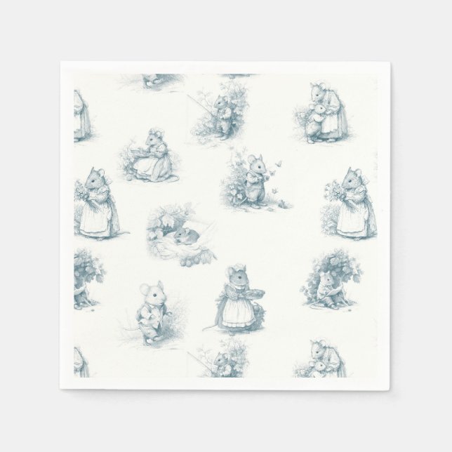 Storybook Little Mouse Napkins (Front)