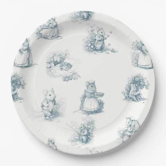 Storybook Little Mouse Paper Plates (Front)