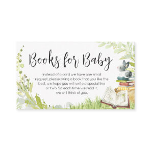 Storybook New Chapter Baby Shower Books for Baby Enclosure Card
