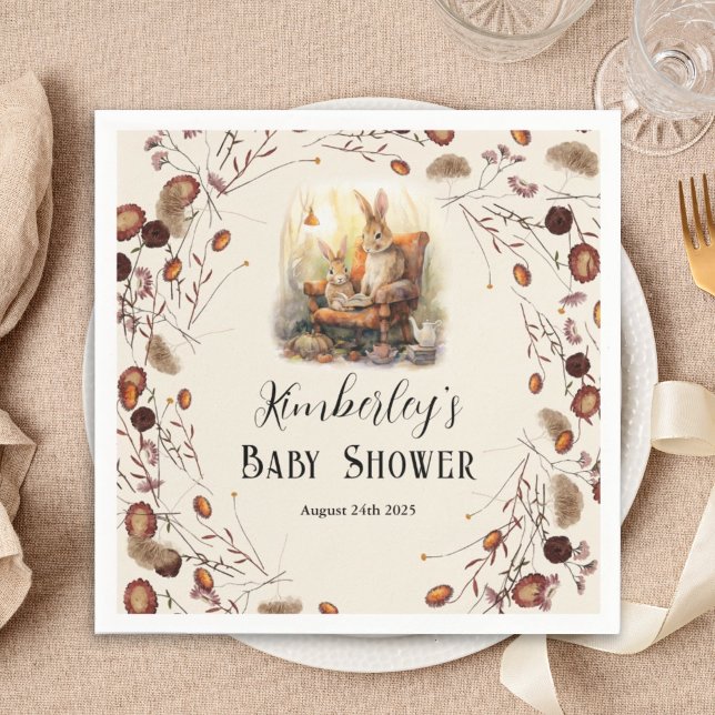 Storybook New Chapter Baby Shower Classic Tale Napkins (Creator Uploaded)