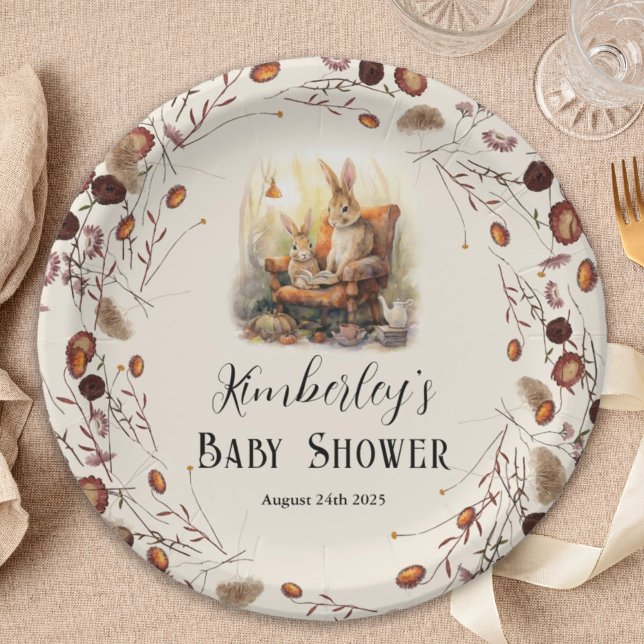 Storybook New Chapter Baby Shower Classic Tale Paper Plates (Creator Uploaded)