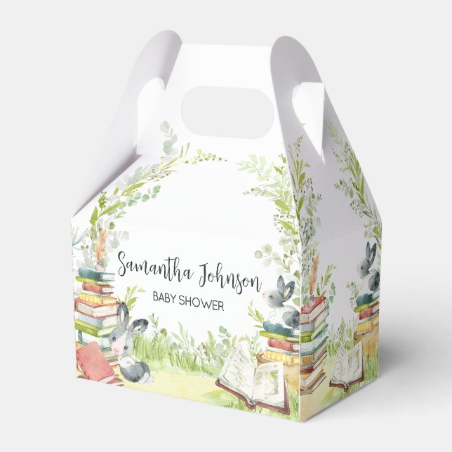 Storybook New Chapter Baby Shower Favor Boxes (Front Side)