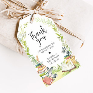 Storybook New Chapter Baby Shower Favor Tags