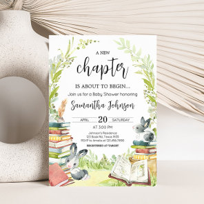 Storybook New Chapter Baby Shower Invitation