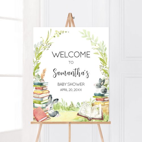 Storybook New Chapter Baby Shower Welcome Poster