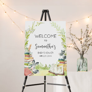 Storybook New Chapter Baby Shower Welcome Sign