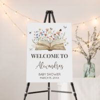 Storybook New Chapter Begins Baby Shower Welcome