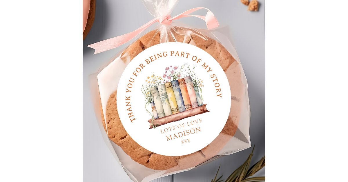 Storybook New Chapter Birthday Sticker | Zazzle