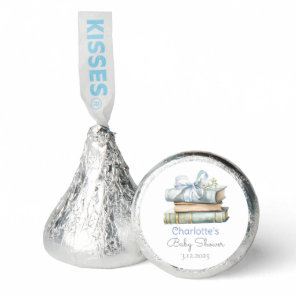 Storybook New Chapter Blue bow baby boy shower Hershey®'s Kisses®