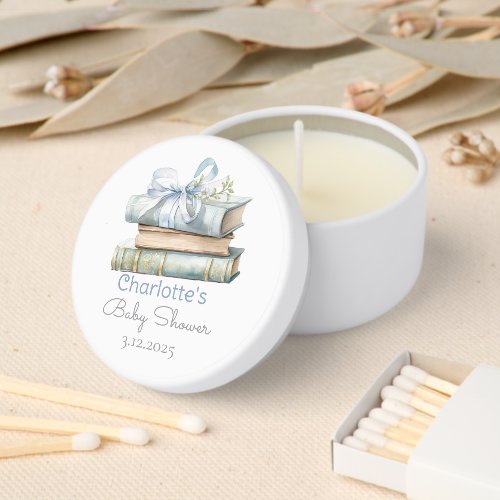 Storybook New Chapter Blue bow baby boy shower