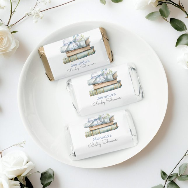 Storybook New Chapter Blue wildflower Baby Shower Hershey's Miniatures (Creator Uploaded)