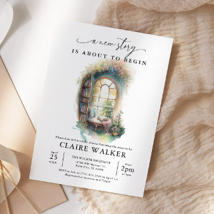 Storybook New Chapter Book Themed Baby Shower Invitation