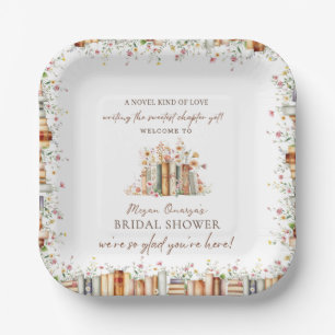 Storybook New Chapter Bridal Shower Party Paper Plates