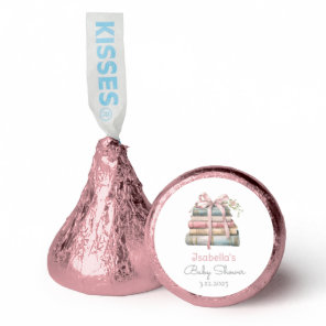 Storybook New Chapter Pink bow girl baby shower Hershey®'s Kisses®