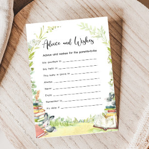 Storybook New Chapter Shower Advice & Wishes Game