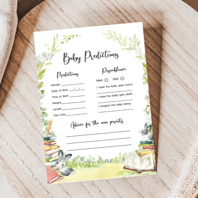 Storybook New Chapter Shower Baby Predictions Game (Storybook Baby Shower Game)