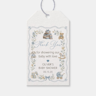 Storybook Nursery Toys Floral Baby Shower Gift Tags