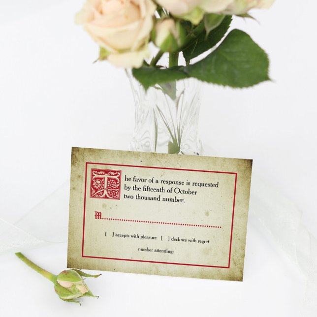 Storybook Page | Vintage Fairytale Wedding RSVP (Creator Uploaded)