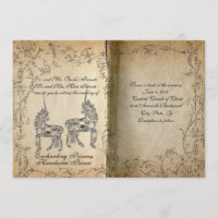 Storybook Perfect Unicorn Wedding Invitation