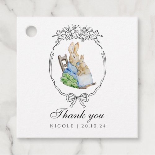 Storybook Petter The Rabbit Thank you Tag
