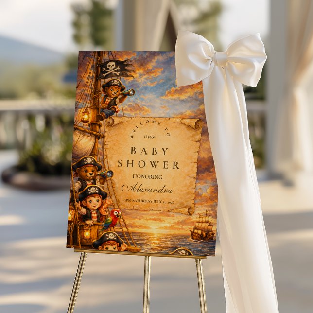 Storybook Pirate Adventure Baby Shower Foam Board (Creator Uploaded)