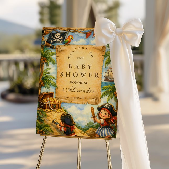 Storybook Pirate Adventure Baby Shower Foam Board (Creator Uploaded)