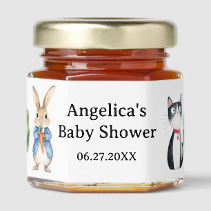 Storybook Rabbit Baby Shower Thank You  Honey Jar Favors