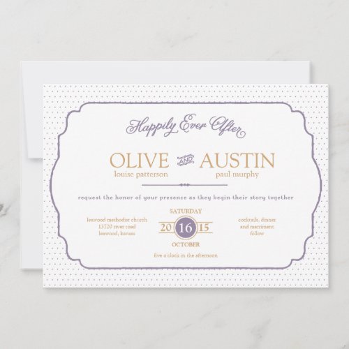 Storybook Romance Wedding Invitation