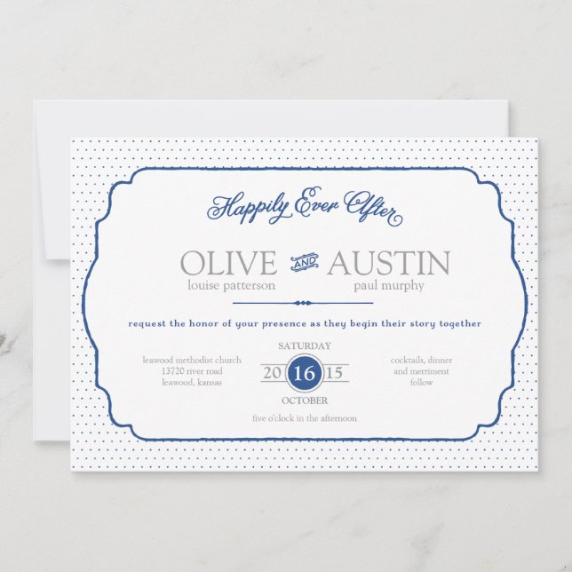 Storybook Romance Wedding Invitation (Front)