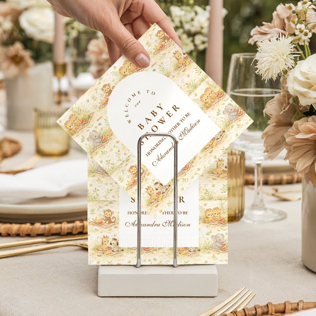 Storybook Safari Animals Baby Shower Napkins (Creator Uploaded)
