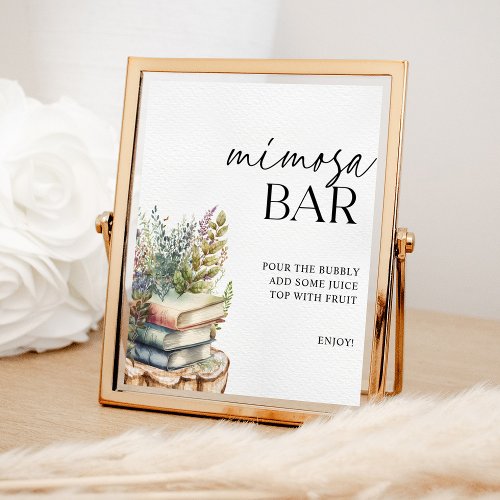 Storybook Shower Mimosa Bar Poster