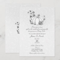 Storybook Silver White Pumpkin Fairy Tale Wedding