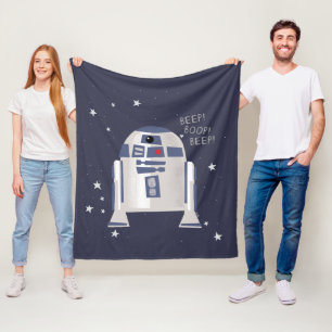 Storybook Style R2-D2 - Beep! Boop! Beep! Fleece Blanket