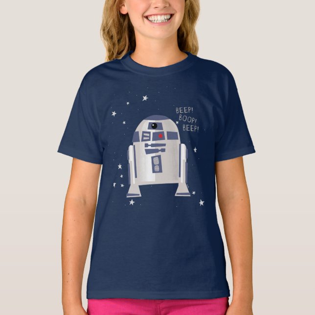 Storybook Style R2-D2 - Beep! Boop! Beep! T-Shirt (Front)