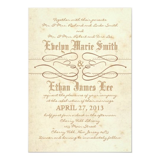 Storybook Swirl Wedding Invitation