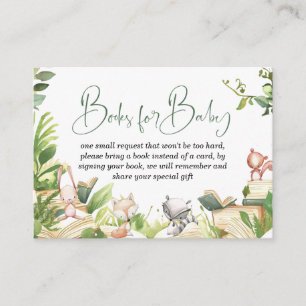 Storybook Themed Baby Shower Books For Baby Enclosure Card