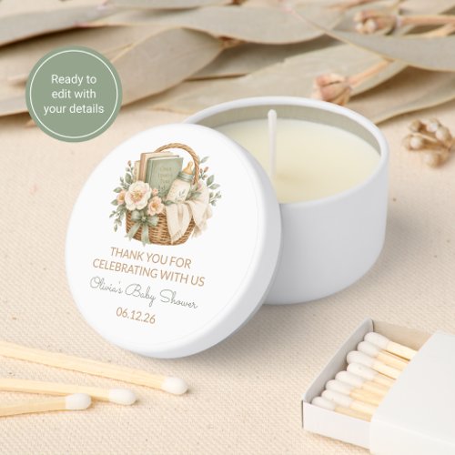 Storybook Themed Baby Shower Mini Candle Favors