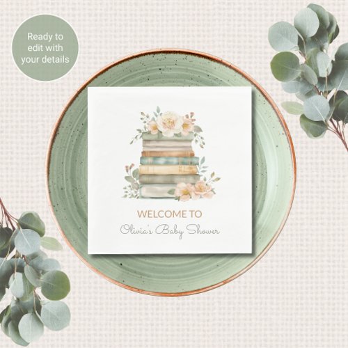 Storybook Themed Baby Shower Napkins