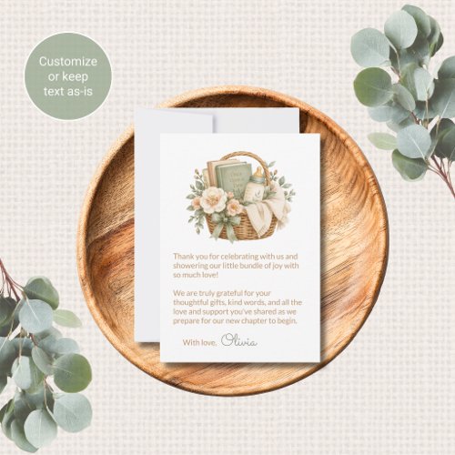 Storybook Themed Baby Shower Thank You Cards