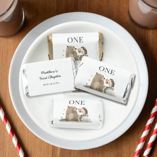 Storybook Watercolor Woodland Animals Birthday  Hershey's Miniatures