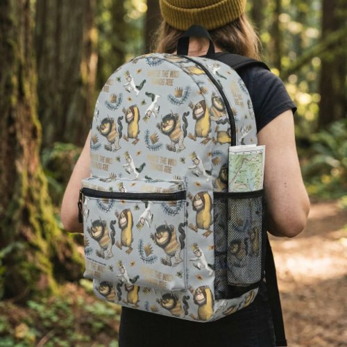 Storybook Wild Things Adventure Pattern Printed Backpack
