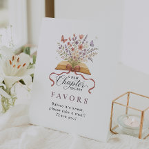 Storybook Wildflower Baby Shower Favor Table Top
