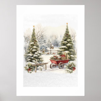 Storybook Winter Landscape Fine Art Print